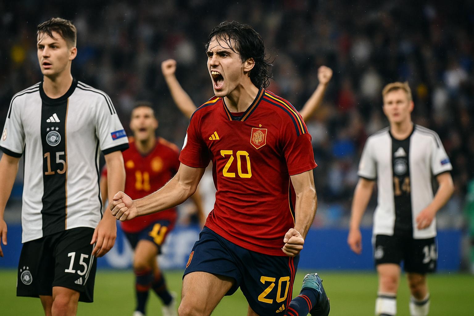 Espanja ja Saksa hurjastelivat 11 maalin trillerissä – Pablo Garcia johdatti Espanjan EM-finaaliin