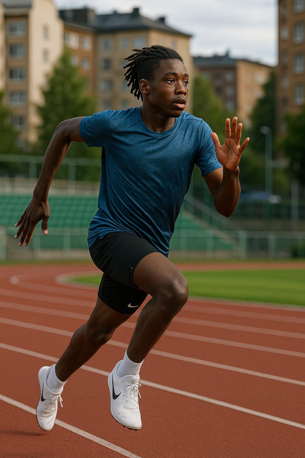 15 vuotias Kelly Doualla hurmaa Tampereella rakettimaisilla juoksuajoillaan ja saa jo vertauksia Usain Boltiin