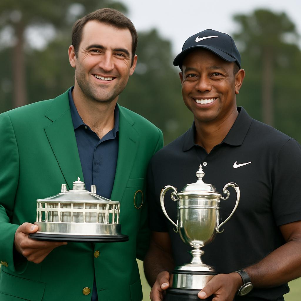 Scottie Scheffler jatkaa voittokulkuaan ja nousee Tiger Woodsin rinnalle golfhistorian kirkkaimpien tähtien joukkoon